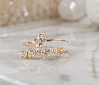 RHINESTONE AD RING