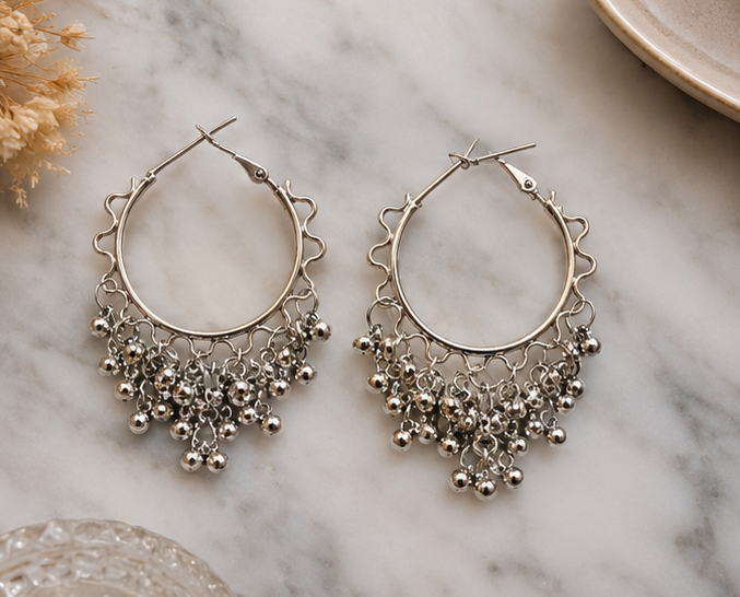 Oxidised Boho Earrings