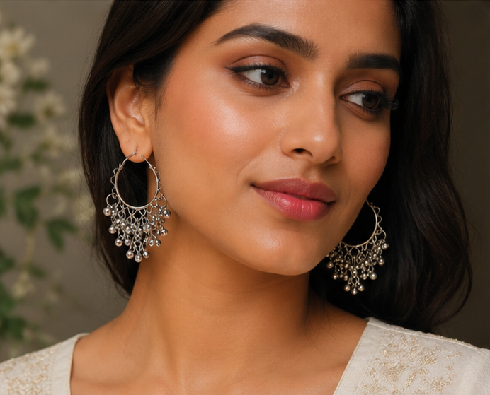 Oxidised Boho Earrings