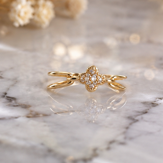 RHINESTONE AD RING