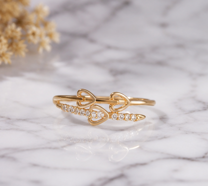 RHINESTONE AD RING