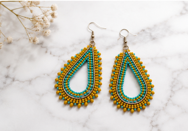 Beaded Dangle Earring