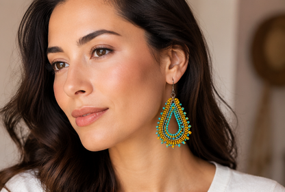 Beaded Dangle Earring