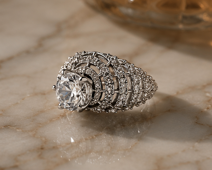 CRYSTAL RHINESTONE AD RING