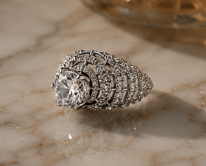 CRYSTAL RHINESTONE AD RING