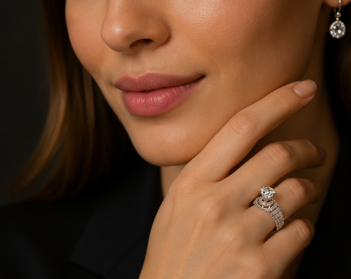 CRYSTAL RHINESTONE AD RING