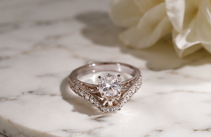 CLEAR RHINESTONE AD RING