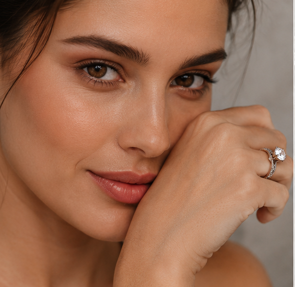 CLEAR RHINESTONE AD RING