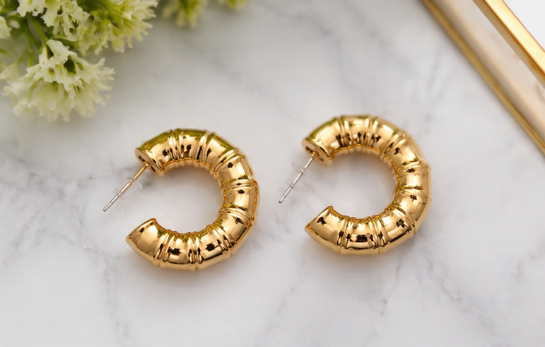 Croissant Hoop Earring