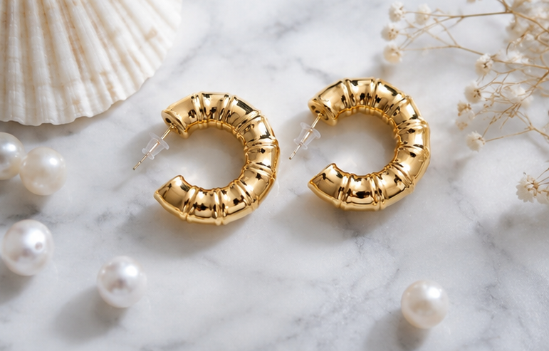 Croissant Hoop Earring