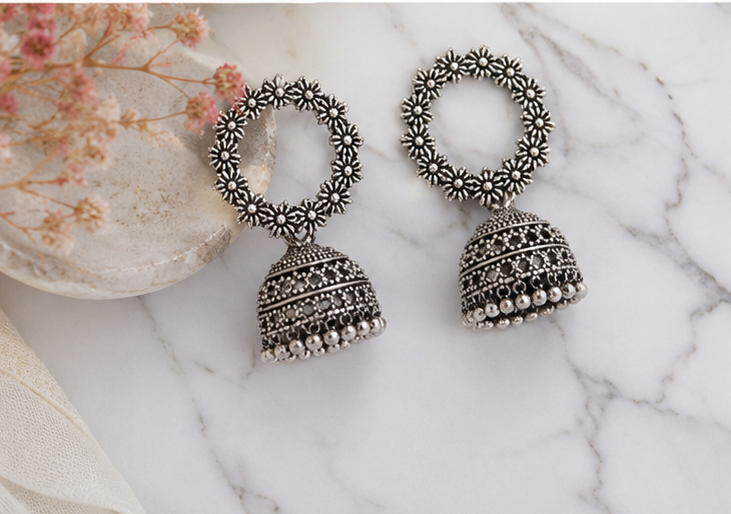 Oxidised Boho Earrings