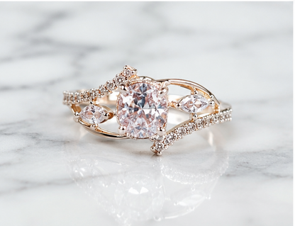 CLEAR RHINESTONE AD RING