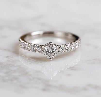 CLEAR RHINESTONE AD RING