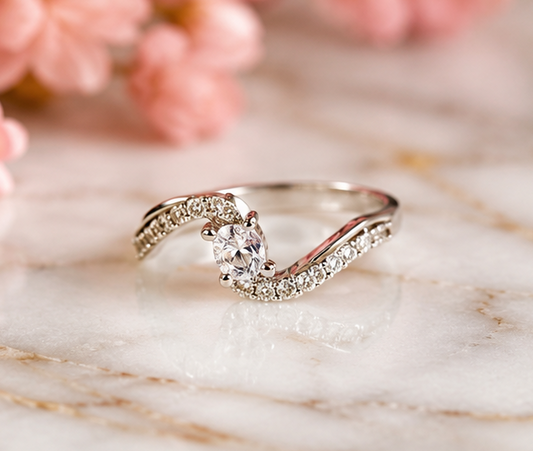 PINK RHINESTONE AD RING