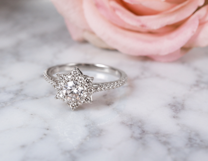 CLEAR RHINESTONE AD RING