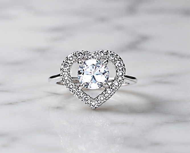 CLEARL RHINESTONE AD RING