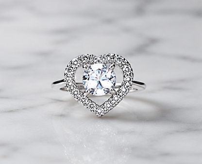 CLEARL RHINESTONE AD RING