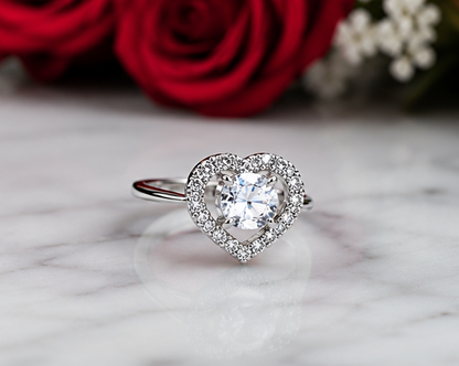 CLEARL RHINESTONE AD RING