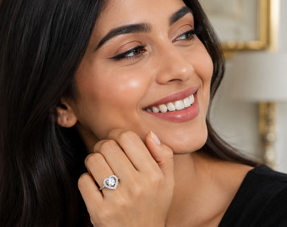 CLEARL RHINESTONE AD RING