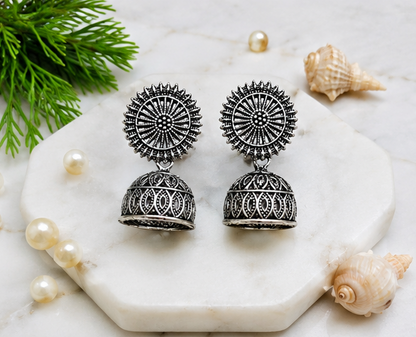 Oxidised Boho Earrings