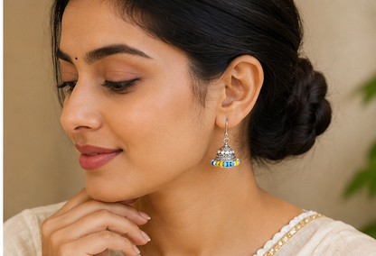Oxidised Boho Earrings