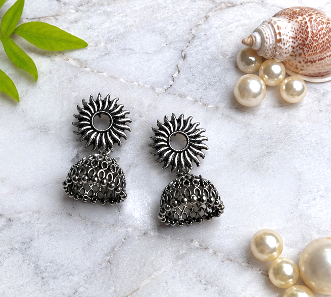 Oxidised Boho Earrings