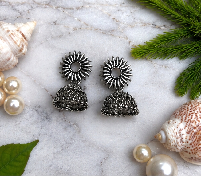 Oxidised Boho Earrings