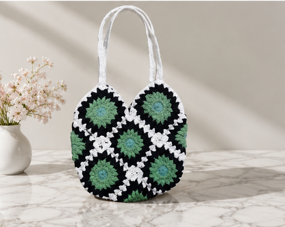 HANDMADE COTTON CROCHET BAG