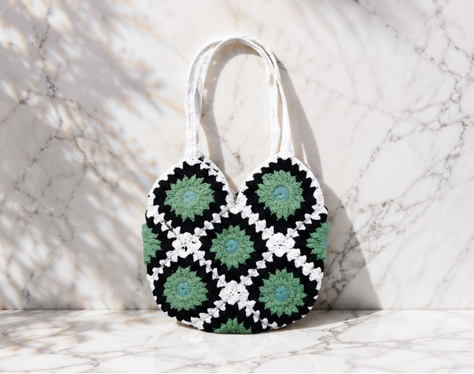 HANDMADE COTTON CROCHET BAG