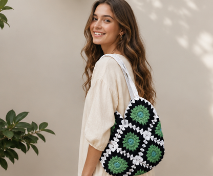 HANDMADE COTTON CROCHET BAG