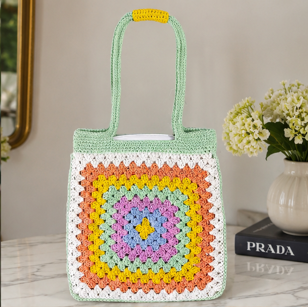 HANDMADE COTTON CROCHET BAG