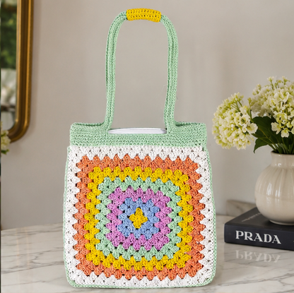 HANDMADE COTTON CROCHET BAG