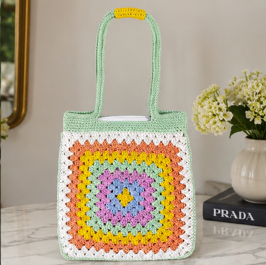 HANDMADE COTTON CROCHET BAG