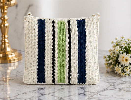 HANDMADE COTTON CROCHET BAG