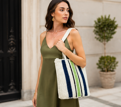 HANDMADE COTTON CROCHET BAG