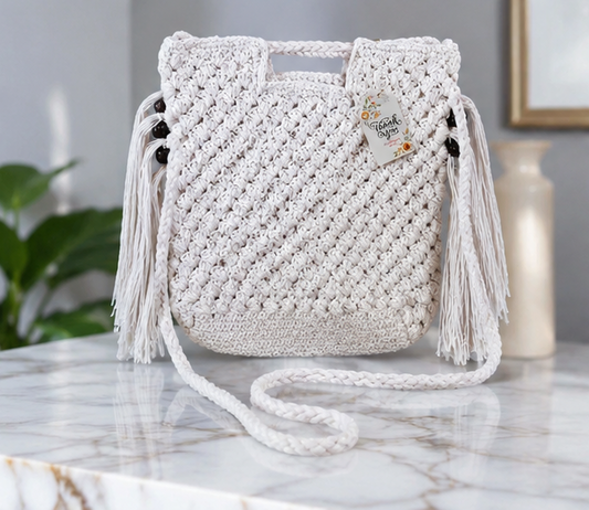 HANDMADE MACREME BAG