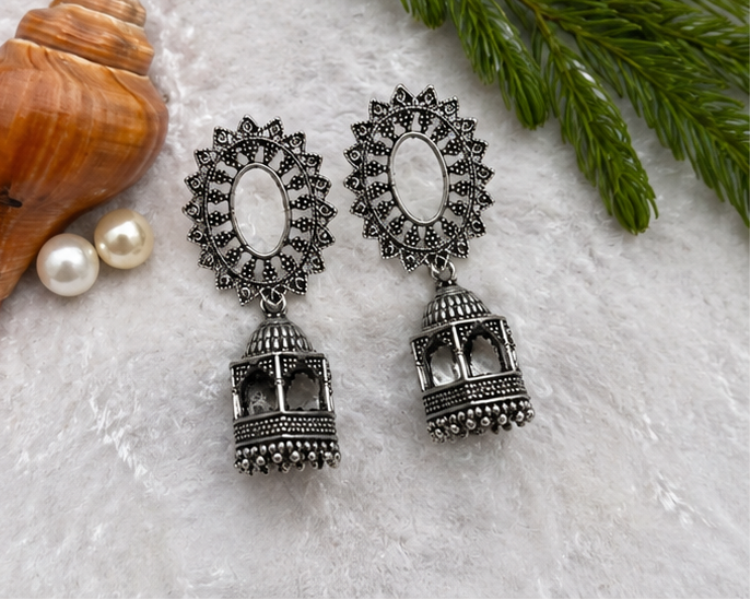 Oxidised Boho Earrings