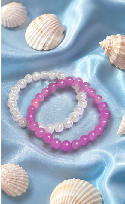 OPAQUE GLASS BRACELETS ( SET OF 2 )