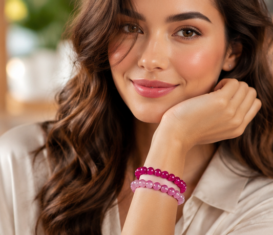 OPAQUE GLASS BRACELETS ( SET OF 2 )