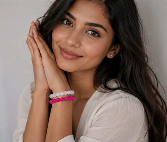 OPAQUE GLASS BRACELETS ( SET OF 2 )