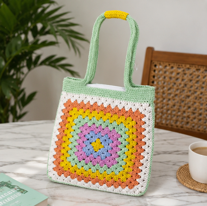 HANDMADE COTTON CROCHET BAG