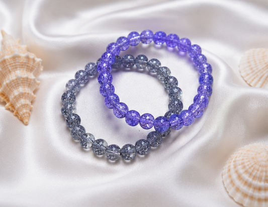 CRACKLE GLASS BRACELETS ( SET OF 2 )