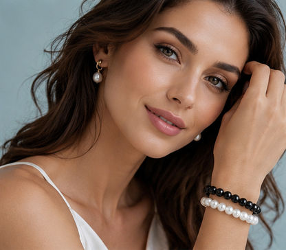 OPAQUE GLASS BRACELETS ( SET OF 2 )