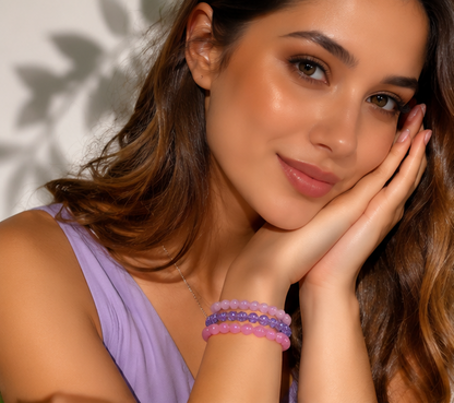 CRACKLE GLASS BRACELETS ( SET OF 2 )