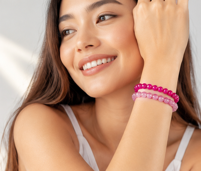 OPAQUE GLASS BRACELETS ( SET OF 2 )