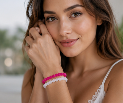 OPAQUE GLASS BRACELETS ( SET OF 2 )