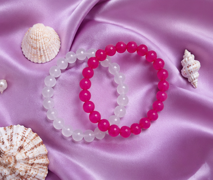 OPAQUE GLASS BRACELETS ( SET OF 2 )