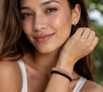 CRACKLE GLASS BRACELETS ( SET OF 2 )