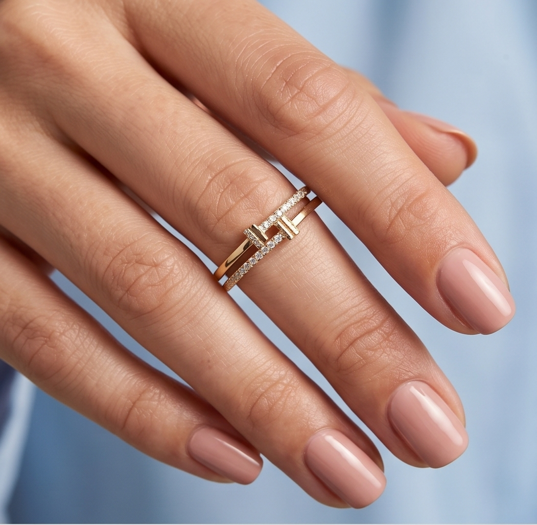 RHINESTONE AD RING