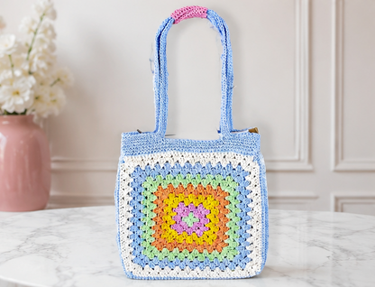 HANDMADE COTTON CROCHET BAG